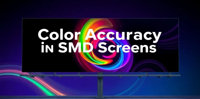 Color accuracy in SMD screens