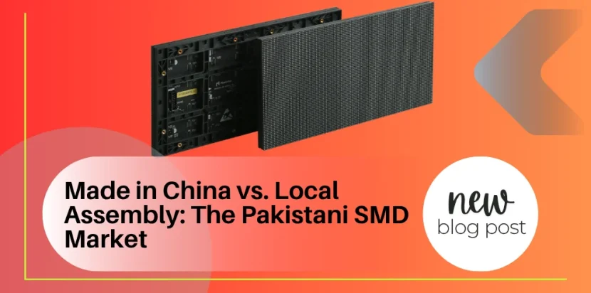 SMD LED screen assembly