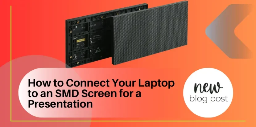 connect laptop to SMD LED screen