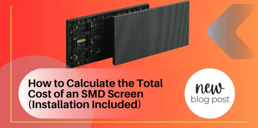 total cost of an SMD LED screen